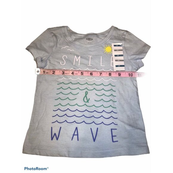 Lot Of 2 Old Navy Girl's Size 2T Shirts Tank Top And T-Shirt Blue New - Picture 6 of 12